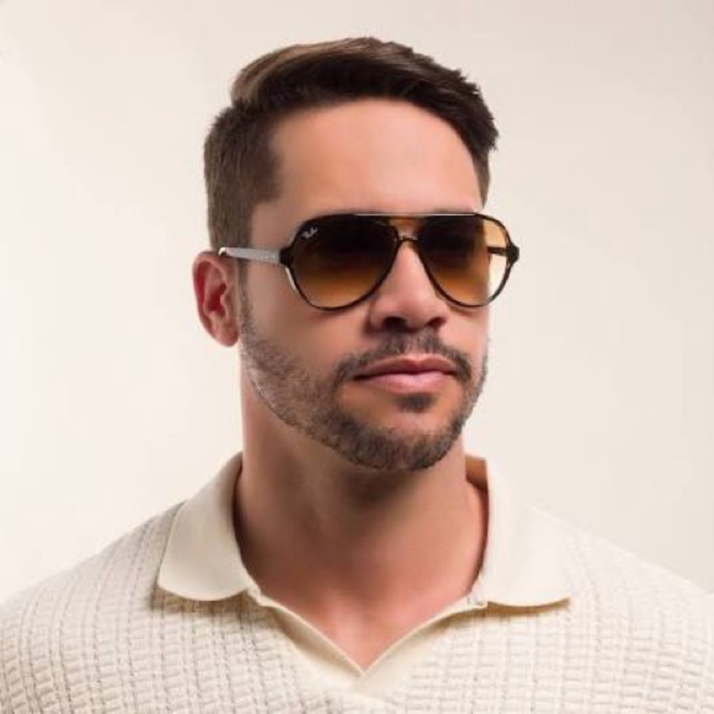 Ray-Ban Cat 5000 Aviator RB4125 Havana Gradient Brown 710/51 59-13-140 - Picture 6 of 13